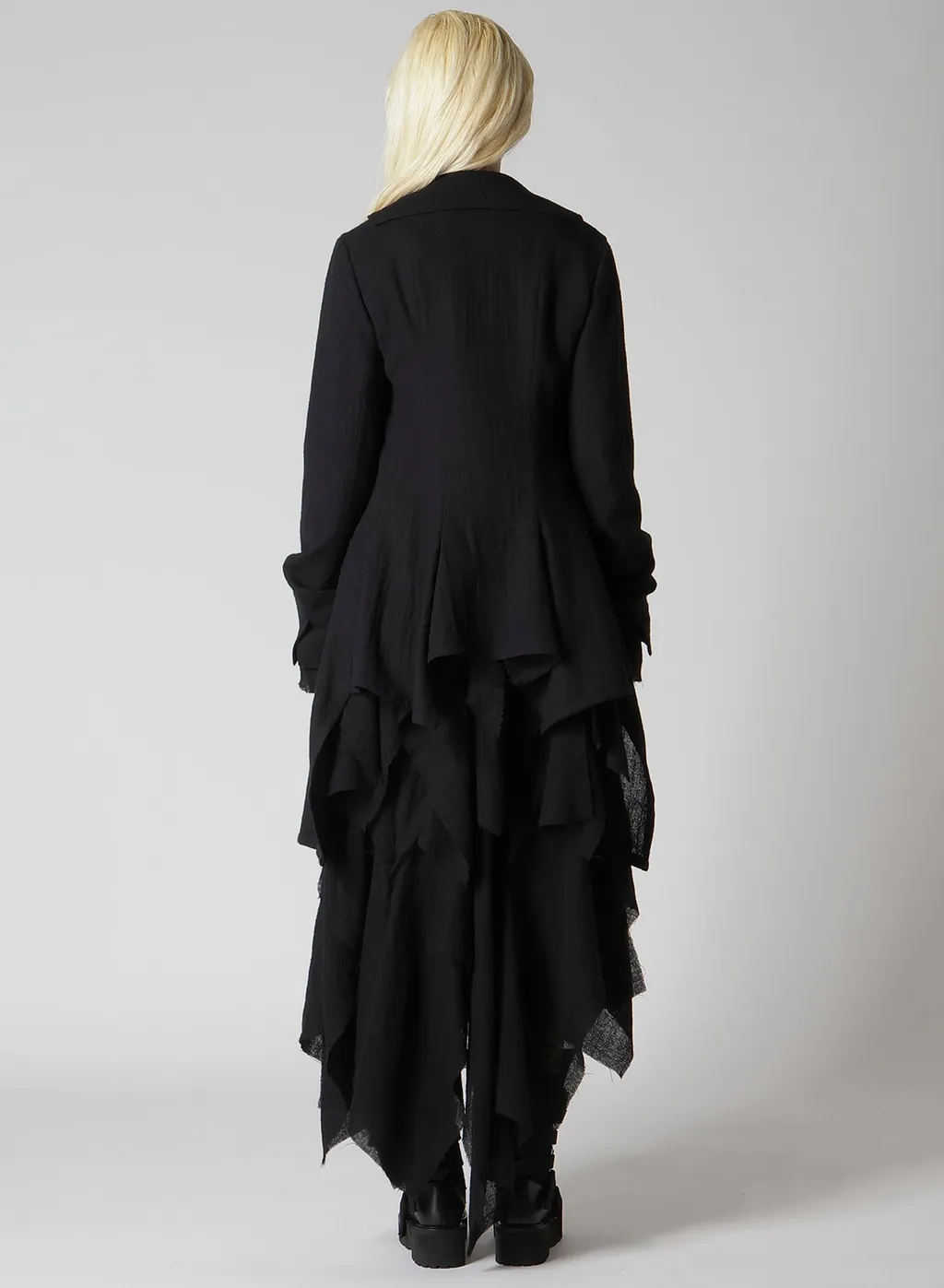 Wool Gauze Frilled Jacket