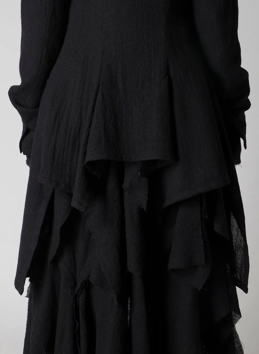 Wool Gauze Frilled Jacket
