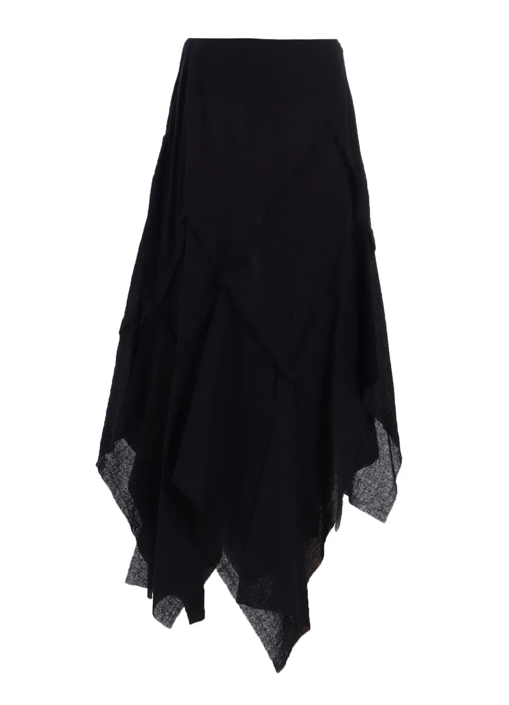 Wool Gauze Frilled Skirt