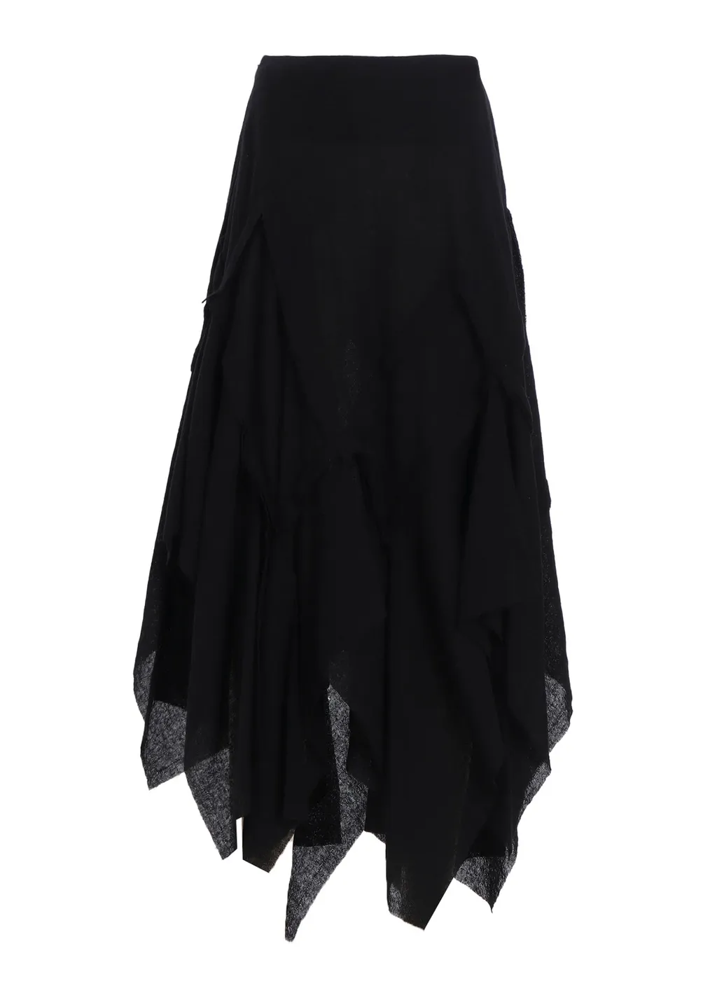 Wool Gauze Frilled Skirt