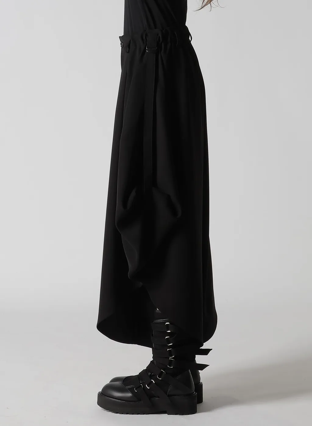 Double Satin Pants With D-Rings