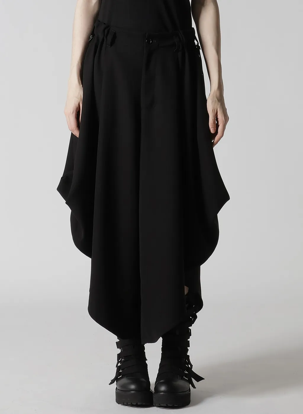 Double Satin Pants With D-Rings