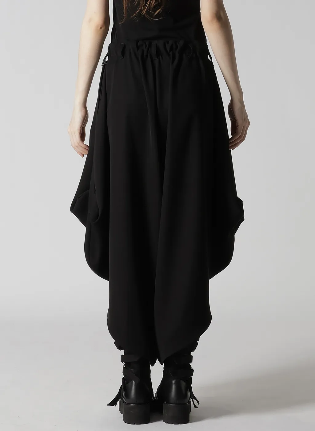 Double Satin Pants With D-Rings