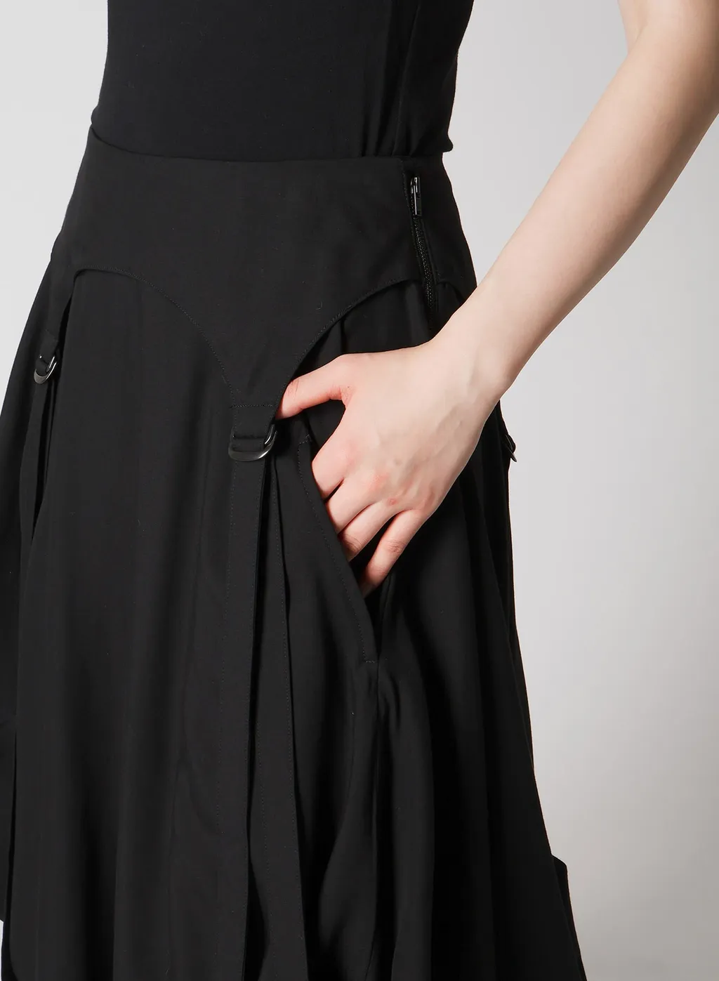 Poplin Skirt With D-Rings