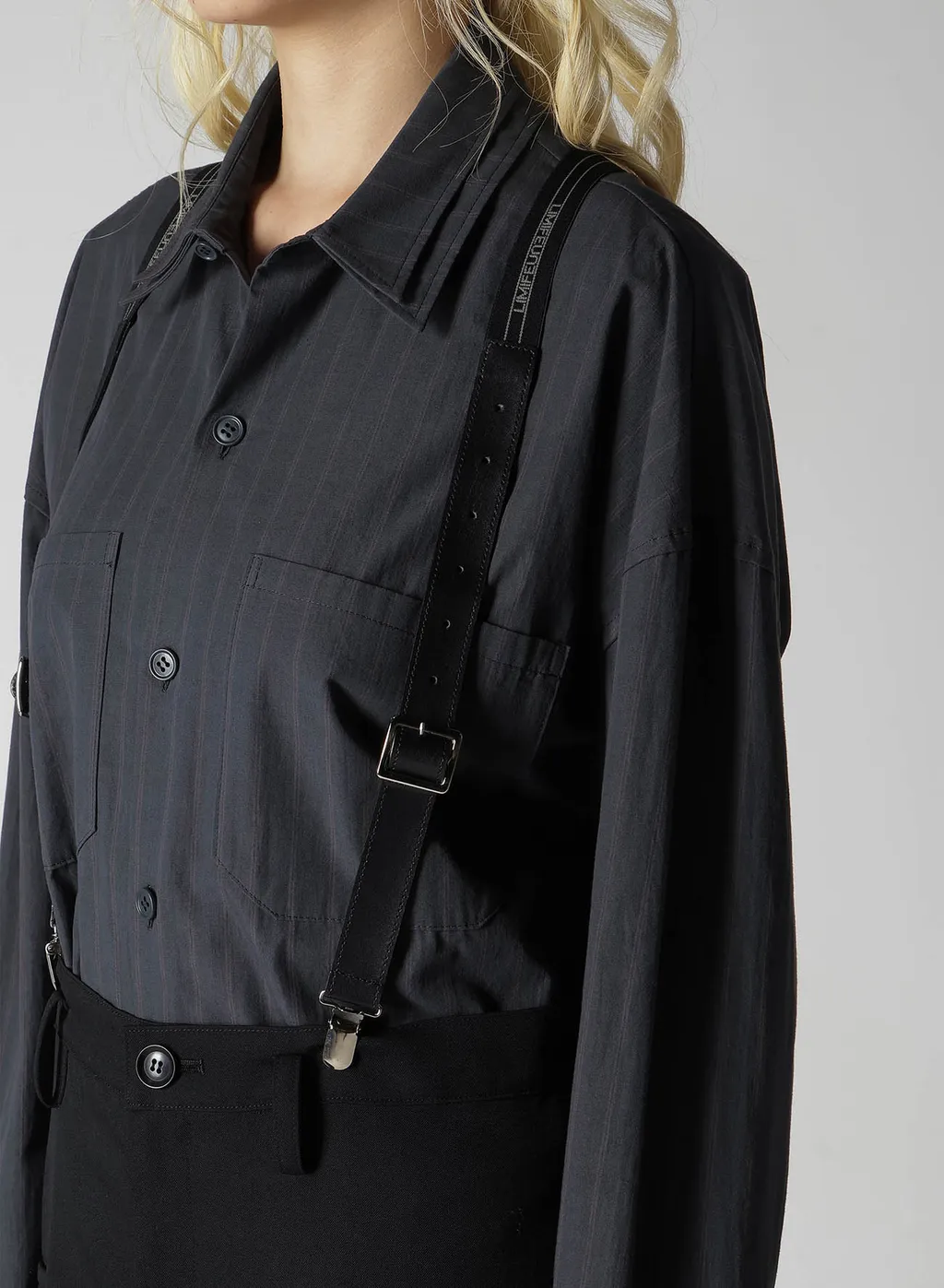 Logo Elastics Belt Suspender