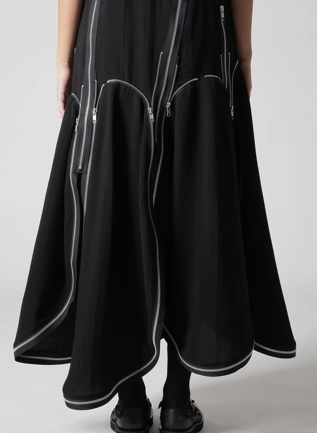 Hard Twist Gabardine Zip Dress
