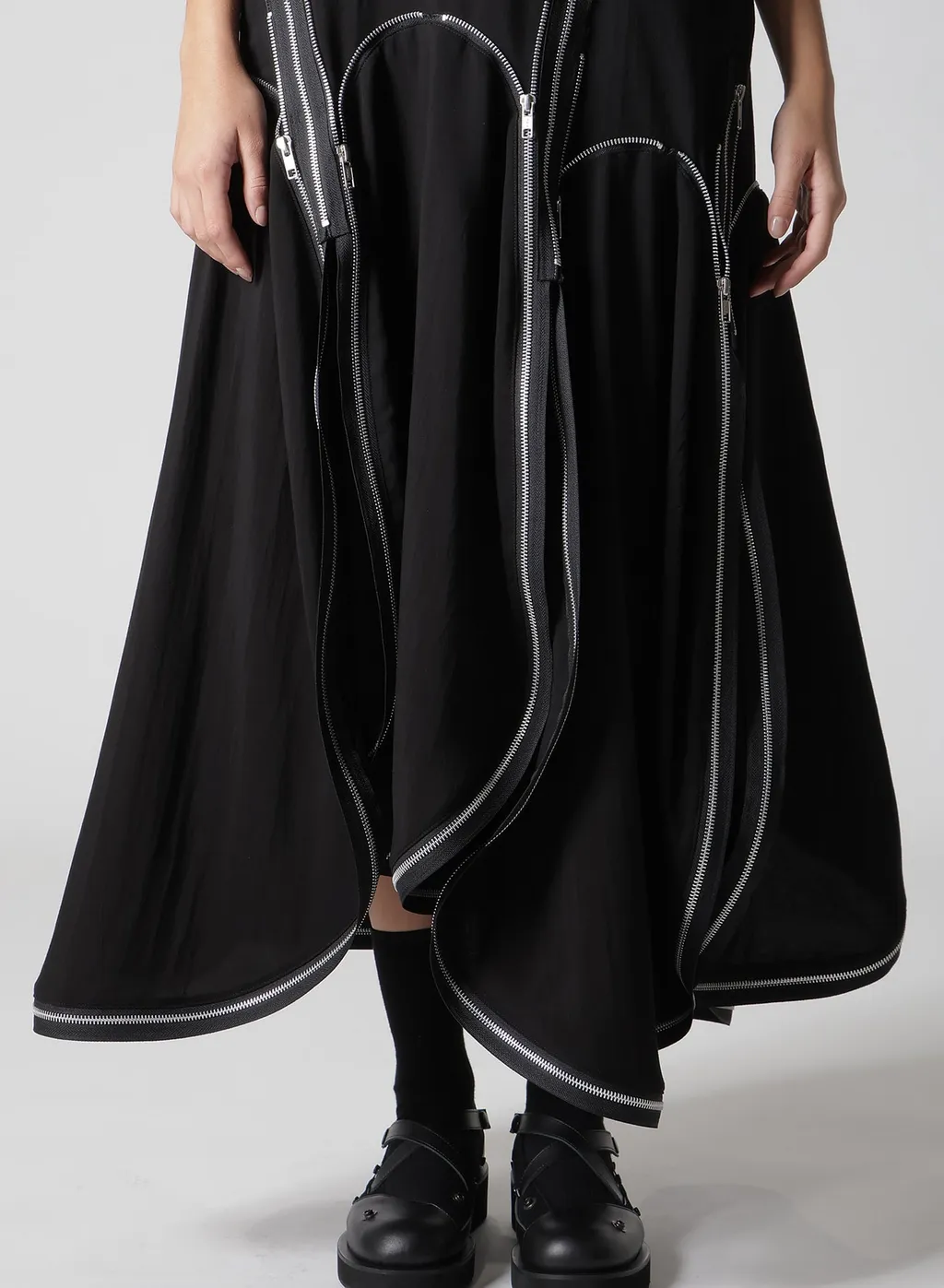 Hard Twist Gabardine Zip Dress