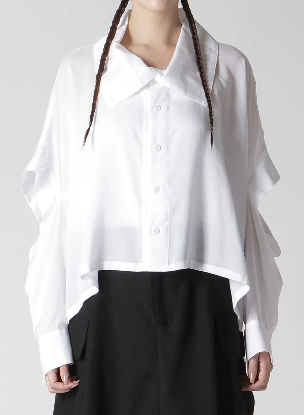 Soft Lawn Elbow Slit Shirt