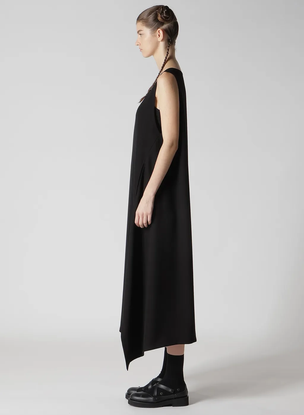 Double Satin Slit Dress