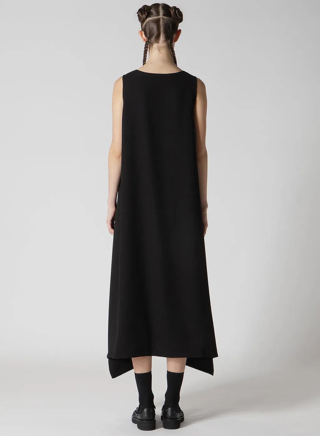 Double Satin Slit Dress