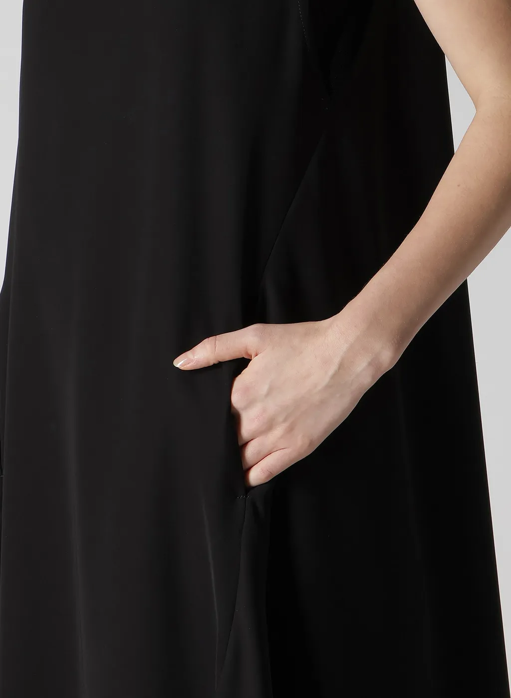 Double Satin Slit Dress