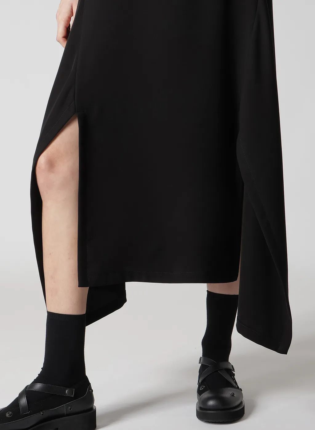 Double Satin Slit Dress
