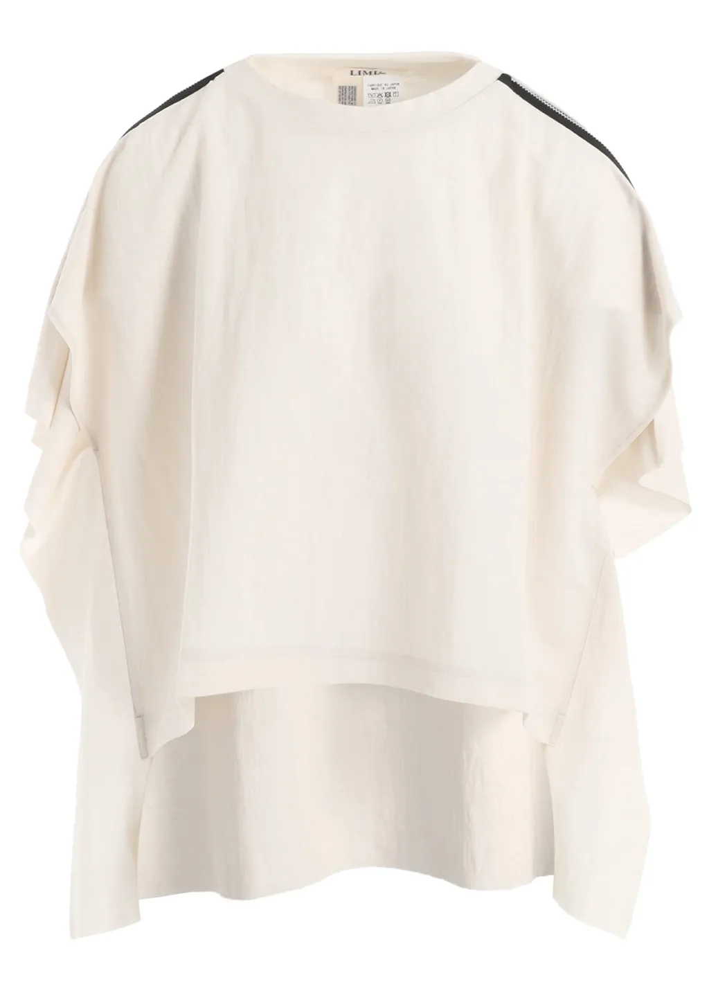 Natural Smooth Square Zip T-Shirt