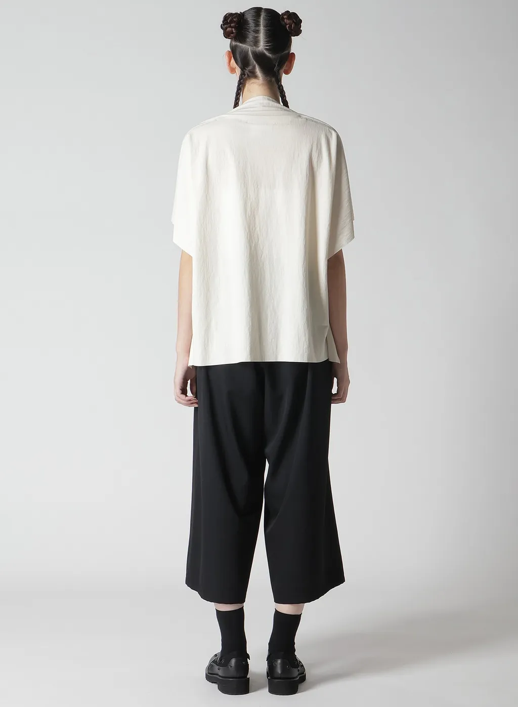 Natural Smooth Square Zip T-Shirt
