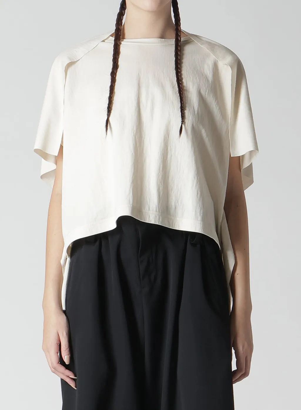 Natural Smooth Square Zip T-Shirt