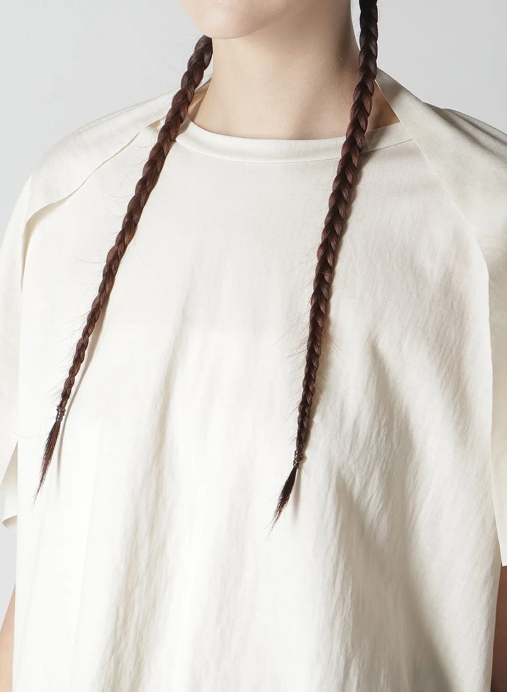 Natural Smooth Square Zip T-Shirt
