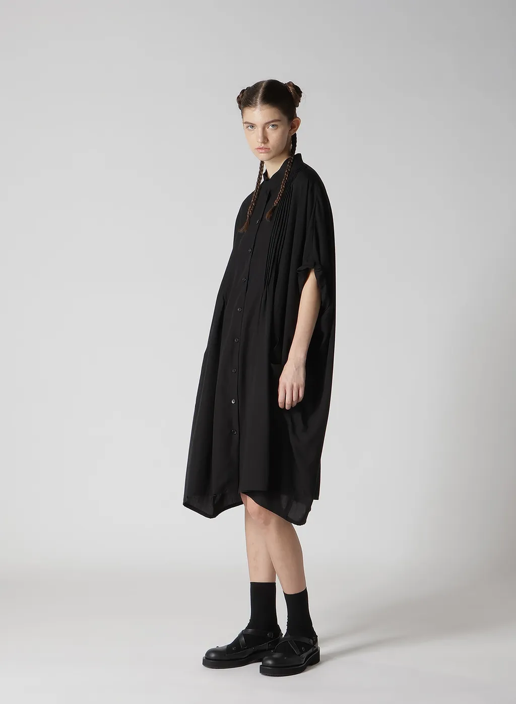 Poplin Pintuck Dress