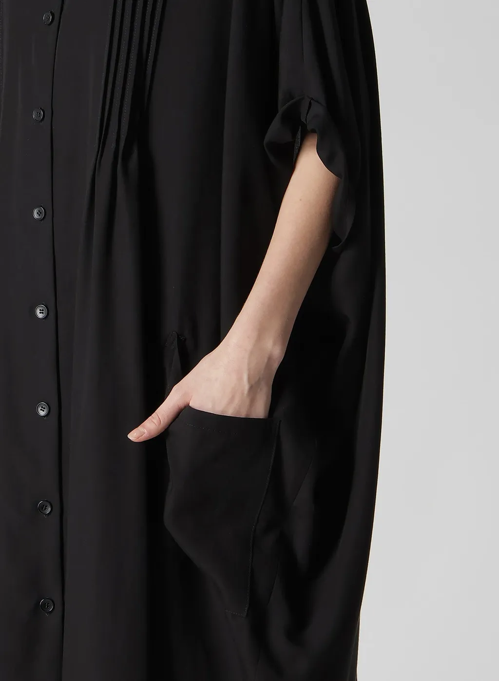 Poplin Pintuck Dress