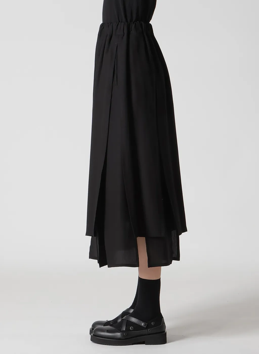 Poplin Paneled Skirt