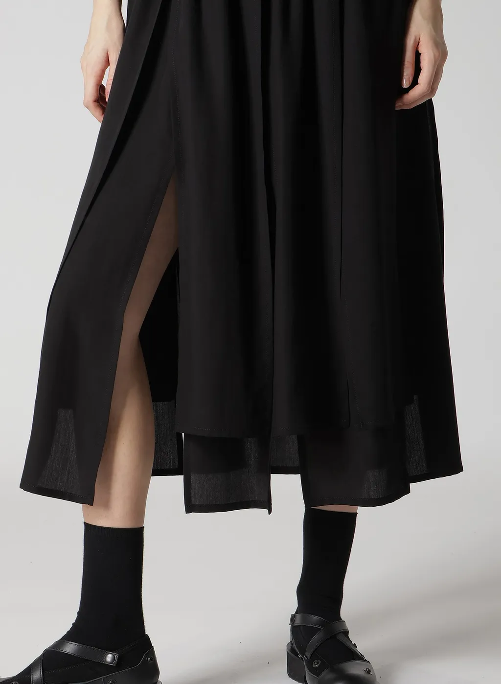 Poplin Paneled Skirt