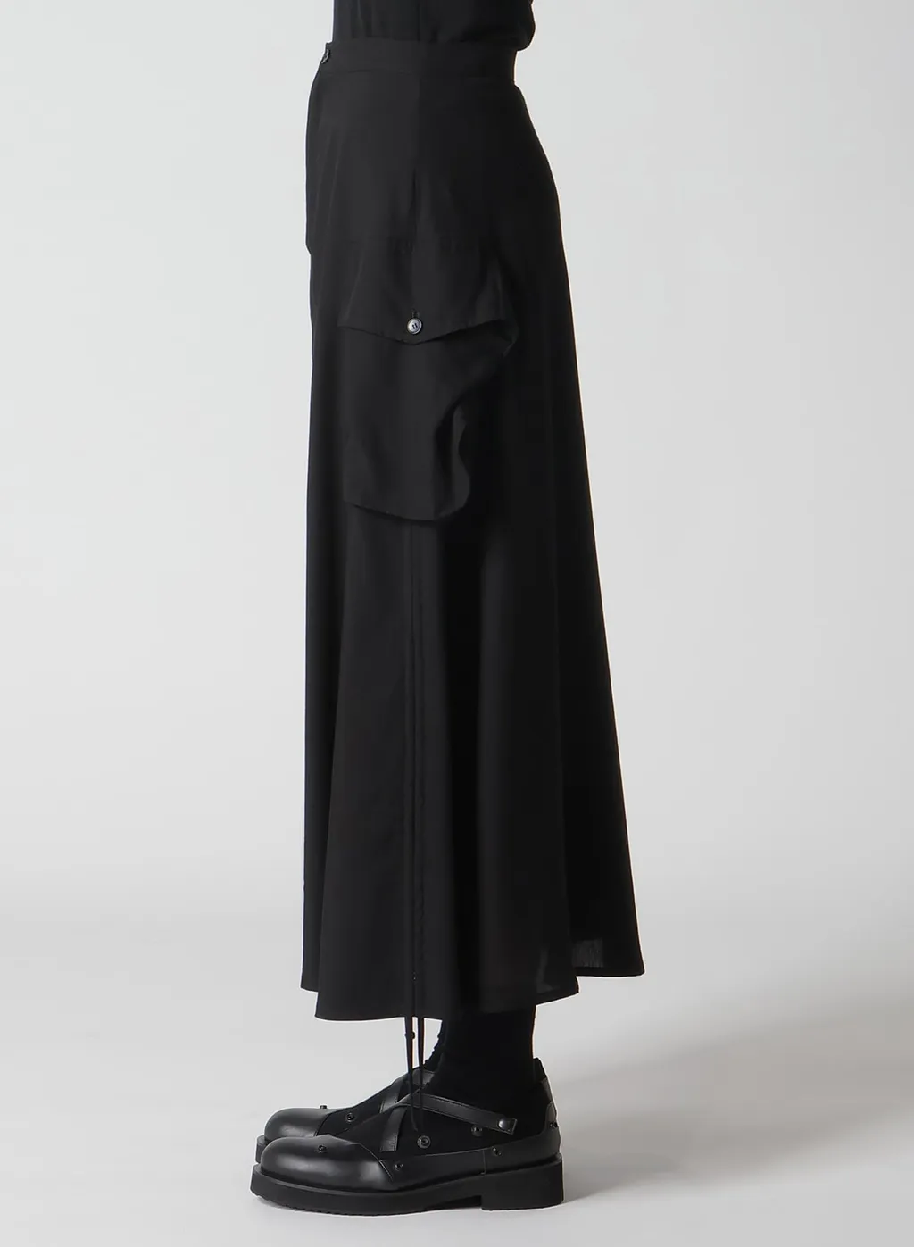 Poplin Side String Skirt