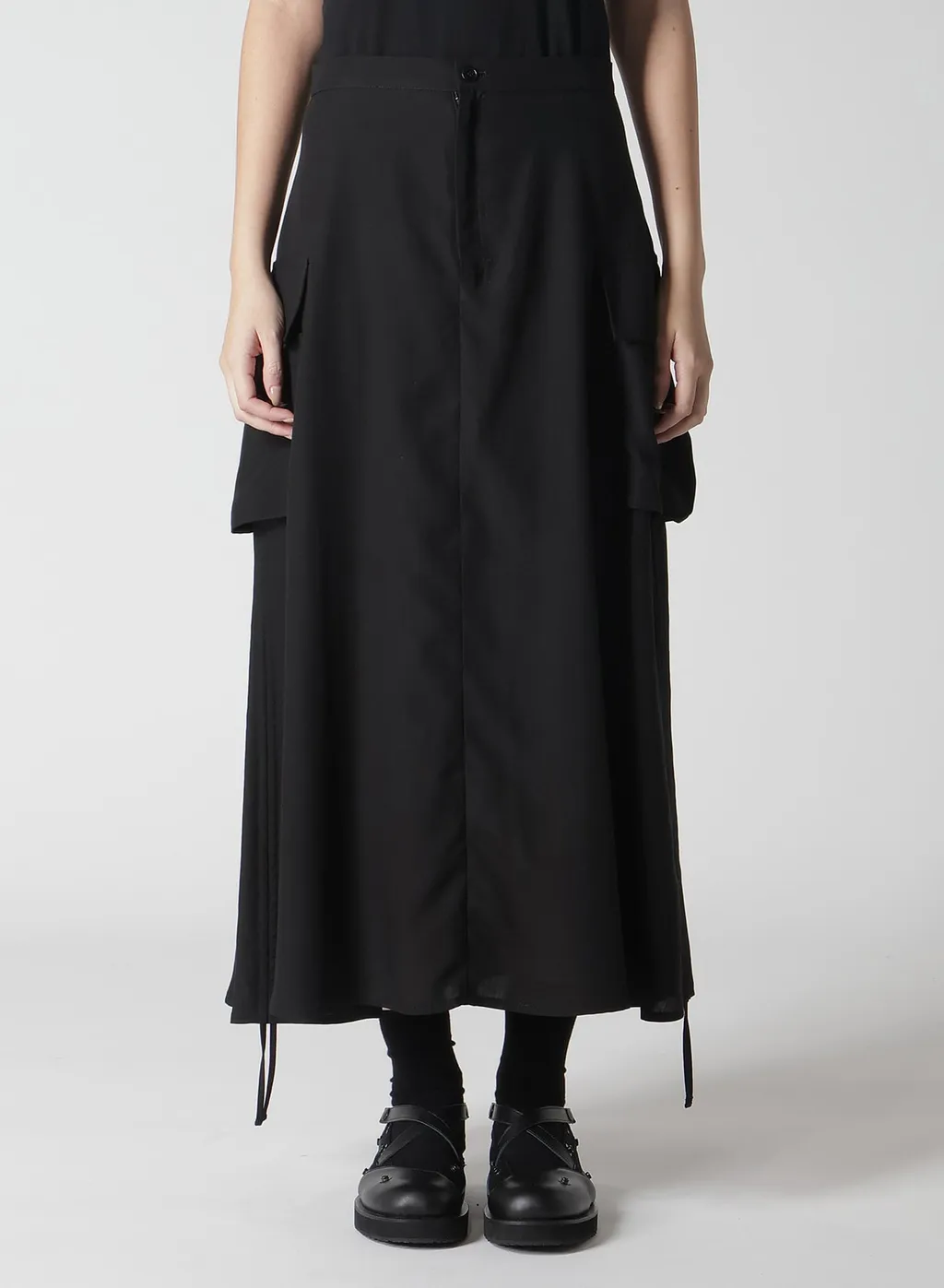 Poplin Side String Skirt