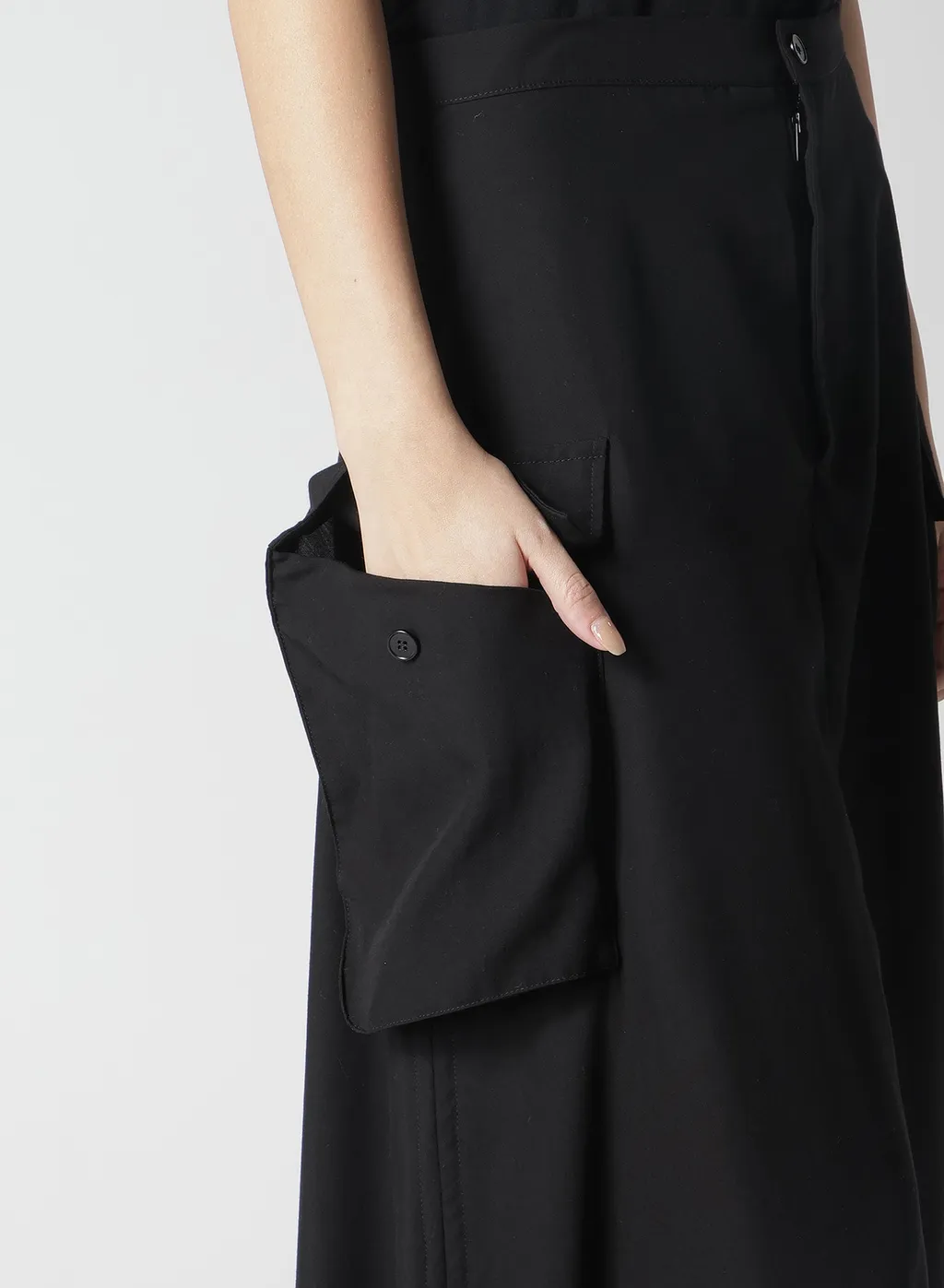 Poplin Side String Skirt