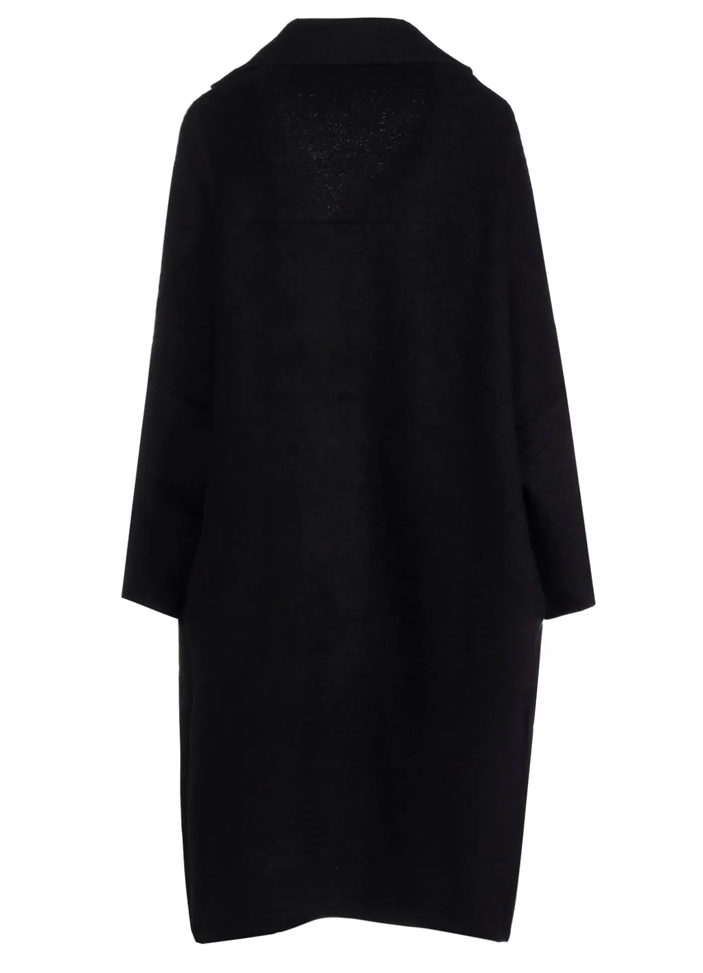 Sheep Pile Long Jacket With Double Front Bottun