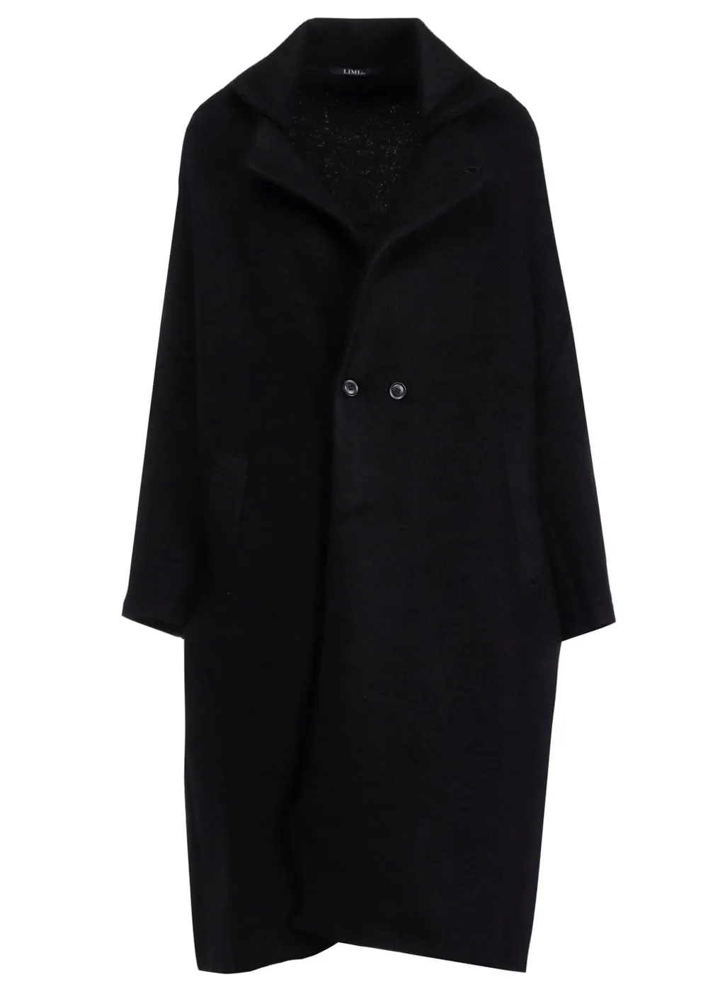 Sheep Pile Long Jacket With Double Front Bottun