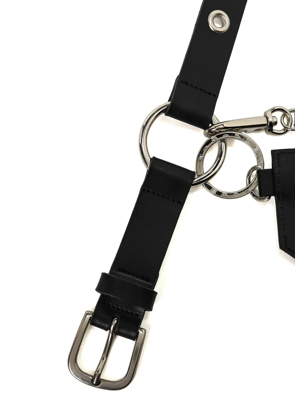 Oil Tanned Leather Slim Eyelet Belt