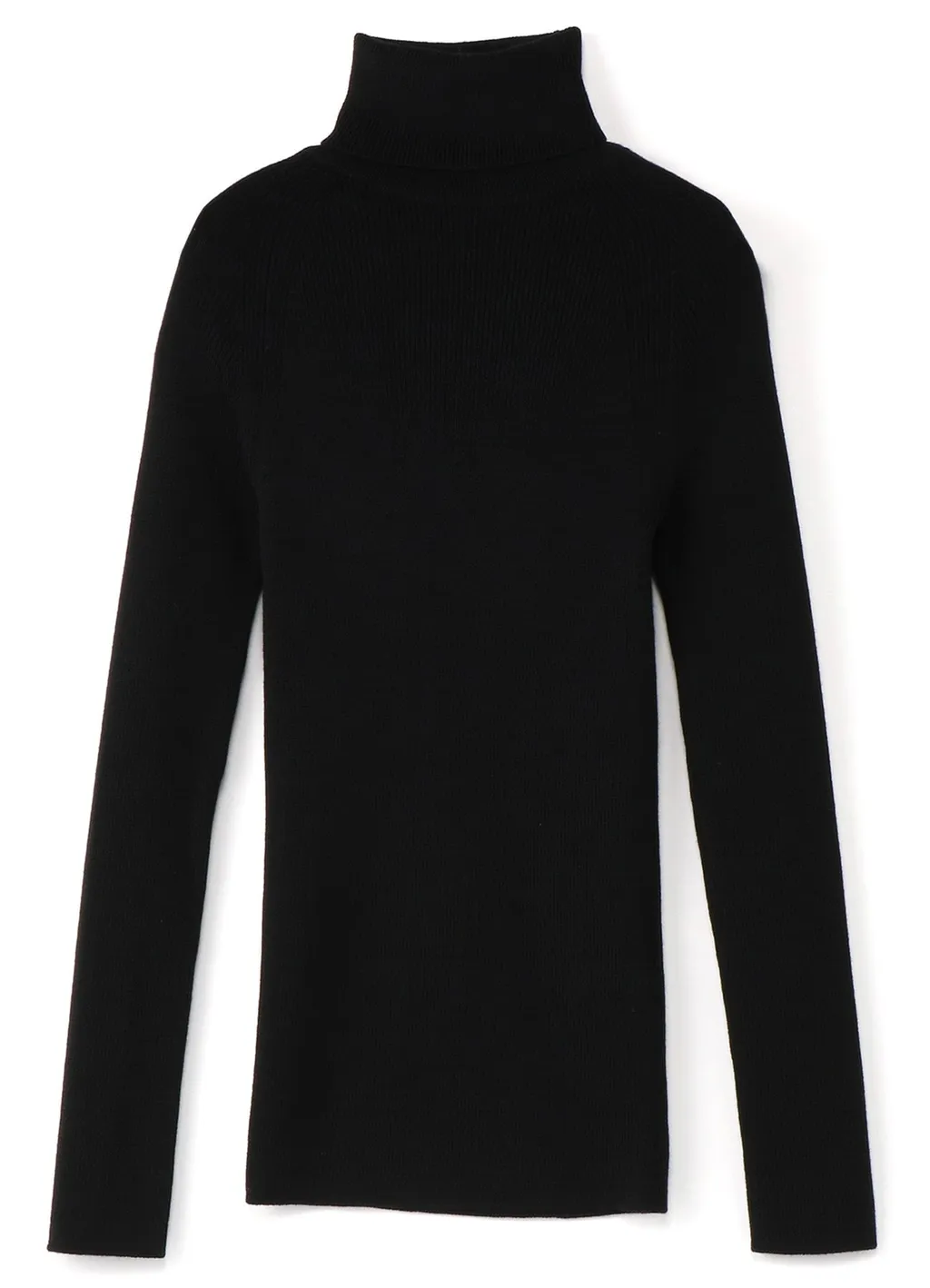 Standard Wool Plain Side Stitch Washable Short Turtle Neck Knit