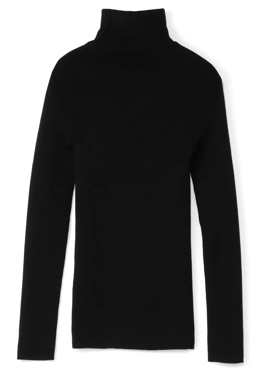 Standard Wool Plain Side Stitch Washable Short Turtle Neck Knit
