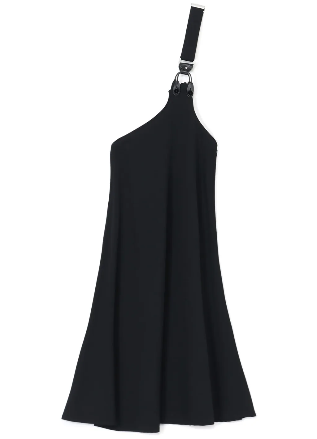 Wool Gabardine Shoulder Strap Skirt