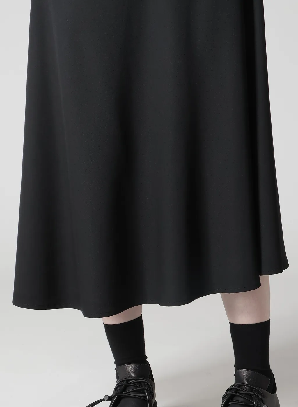 Wool Gabardine Shoulder Strap Skirt