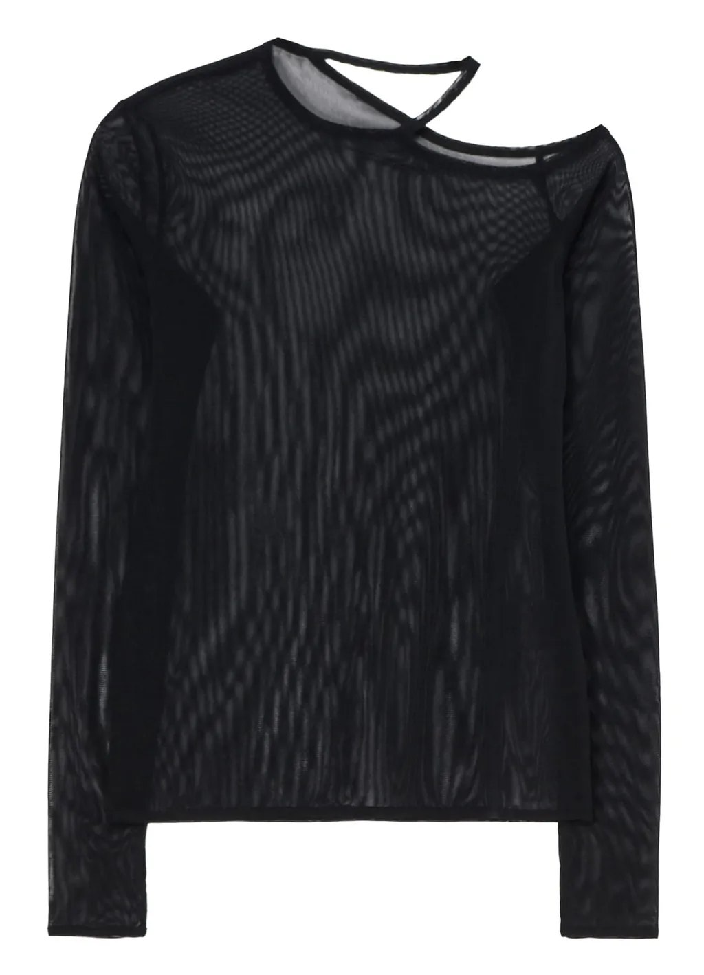 Tulle Shoulder Open Long T