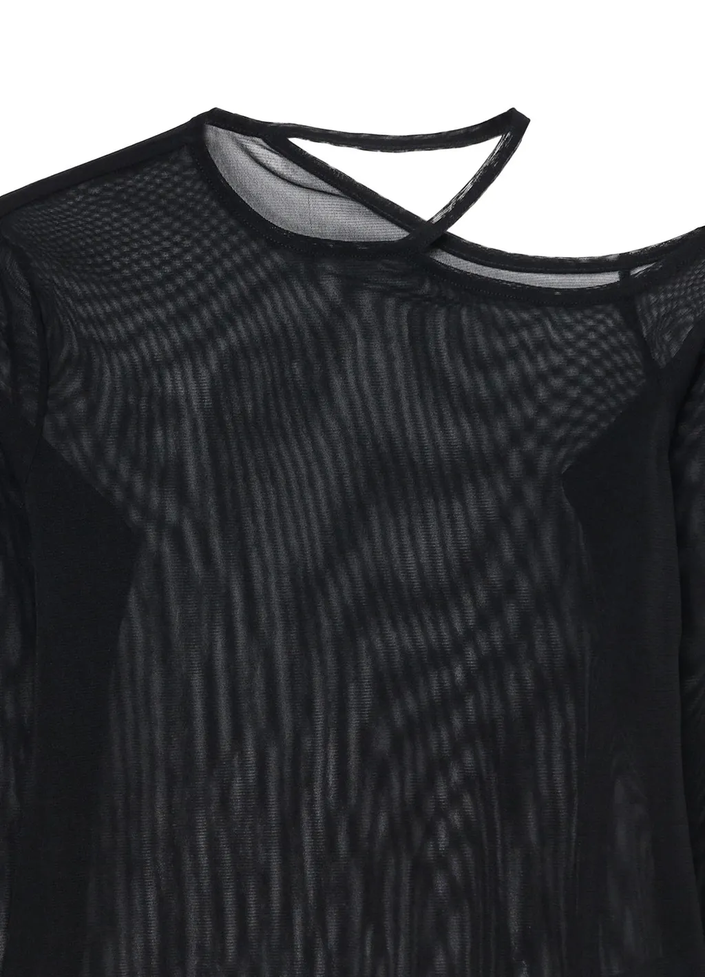 Tulle Shoulder Open Long T