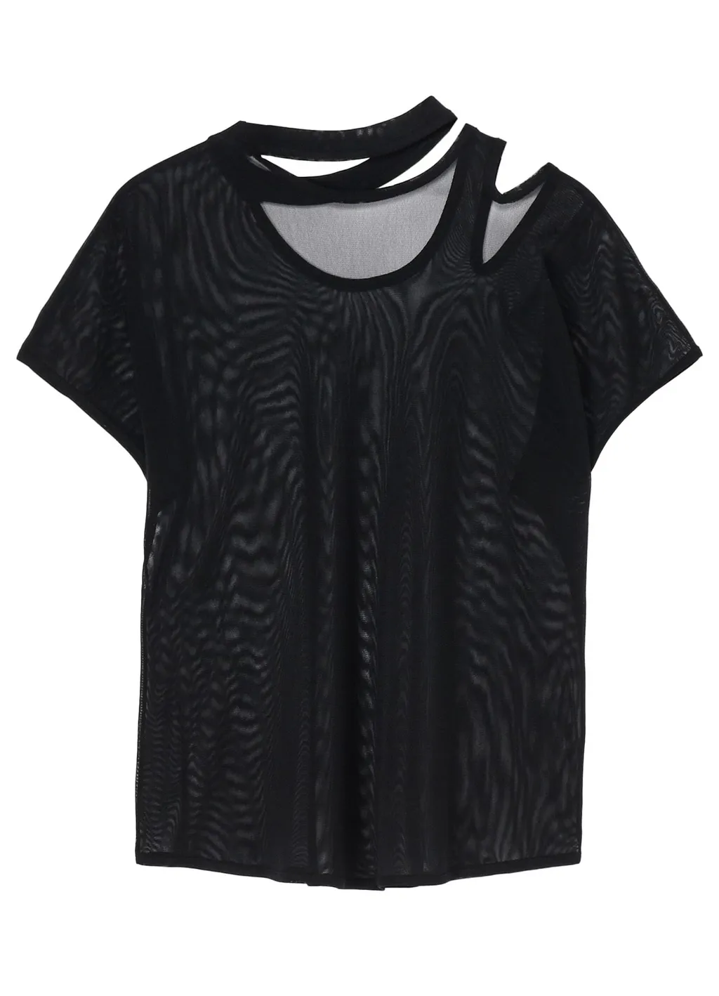 Tulle Slit T-Shirt