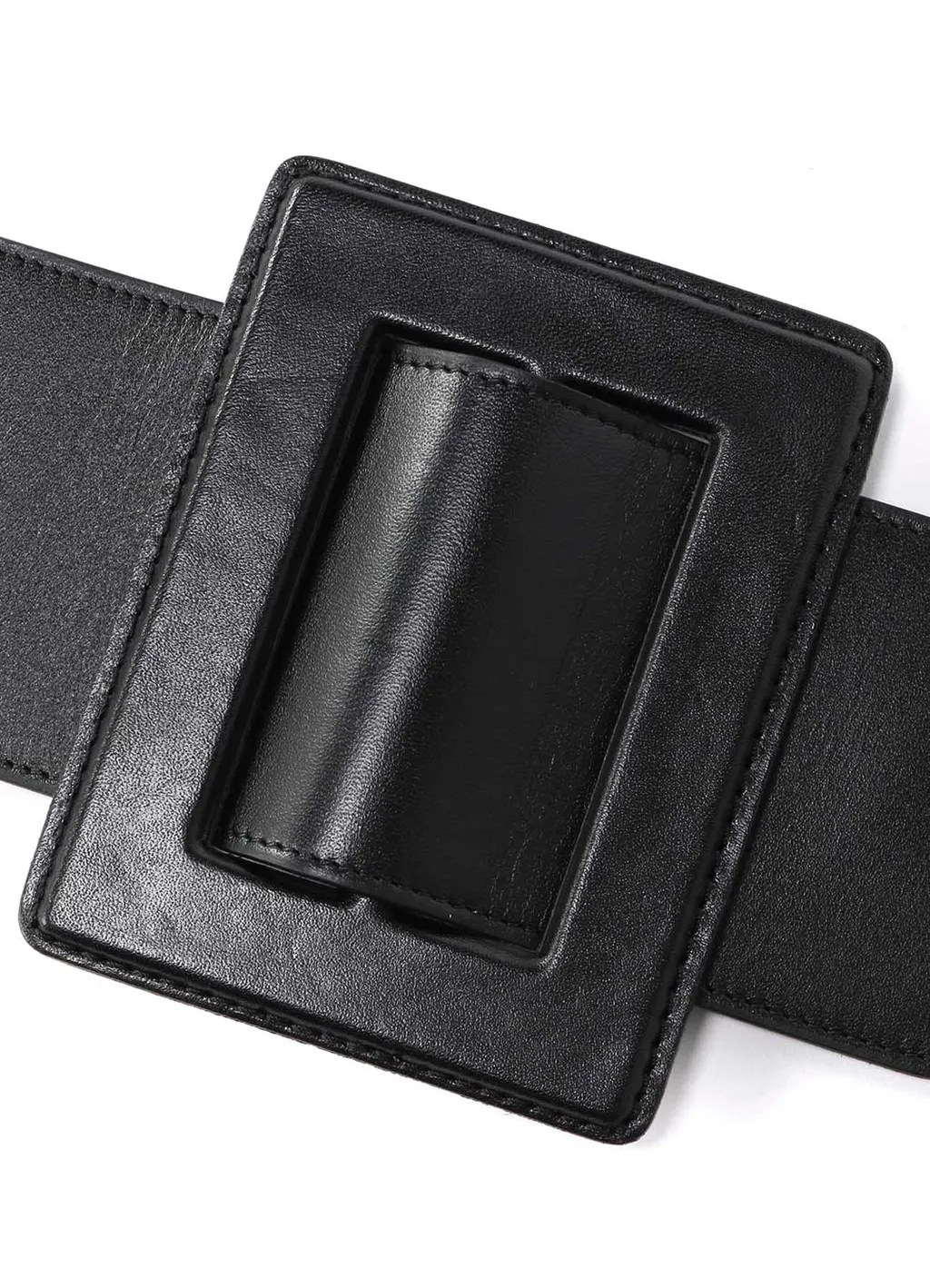 Oil Smooth Leather Buckle Belt