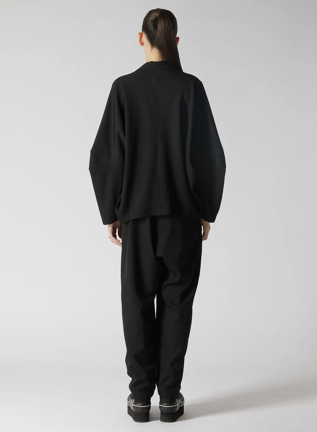 Wool Gabardine Sleeve Gusset Jacket