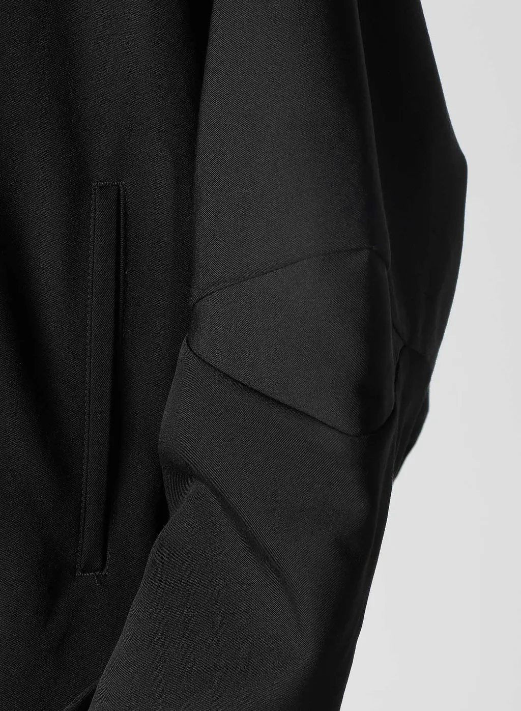 Wool Gabardine Sleeve Gusset Jacket