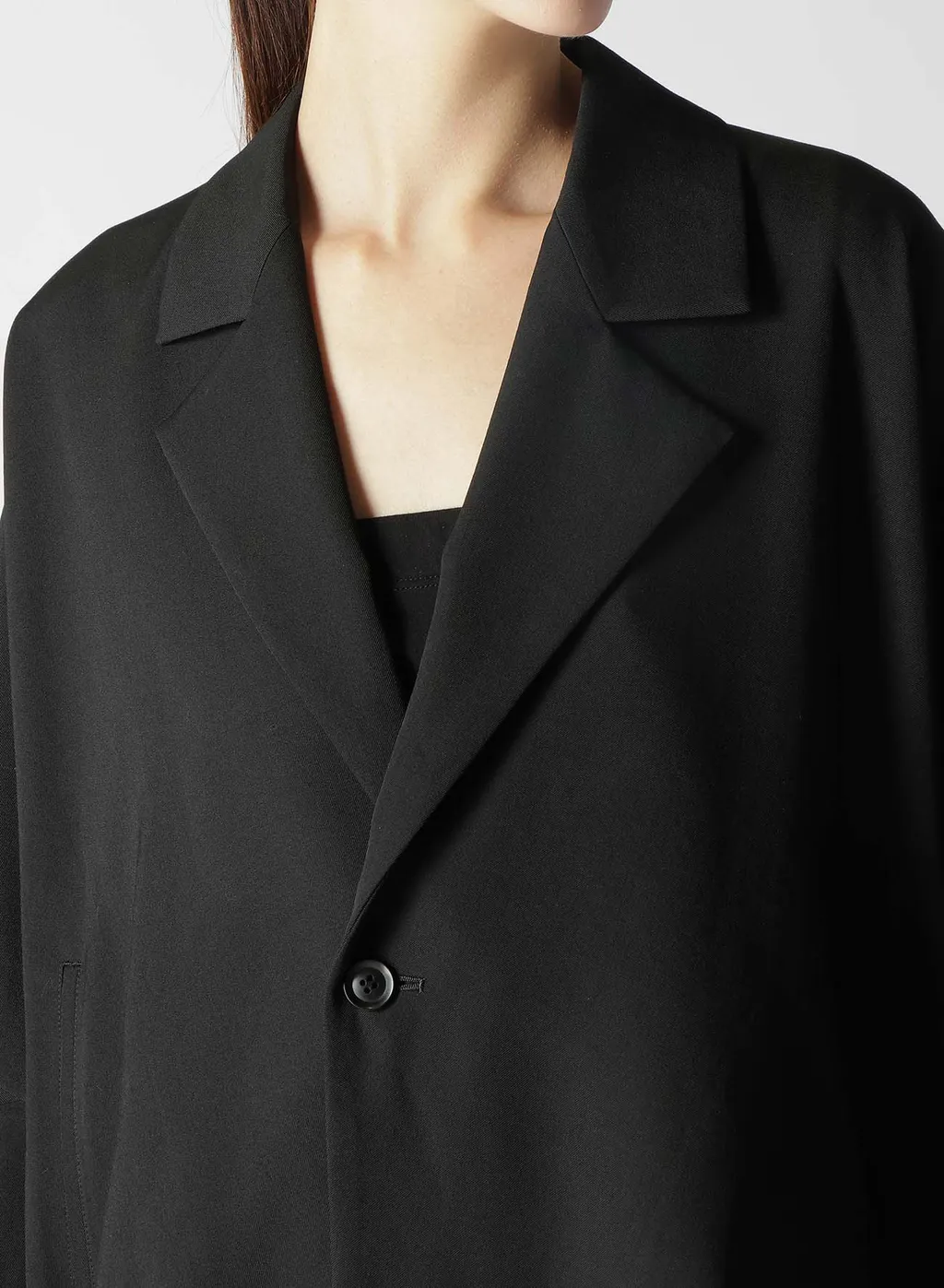 Wool Gabardine Sleeve Gusset Jacket