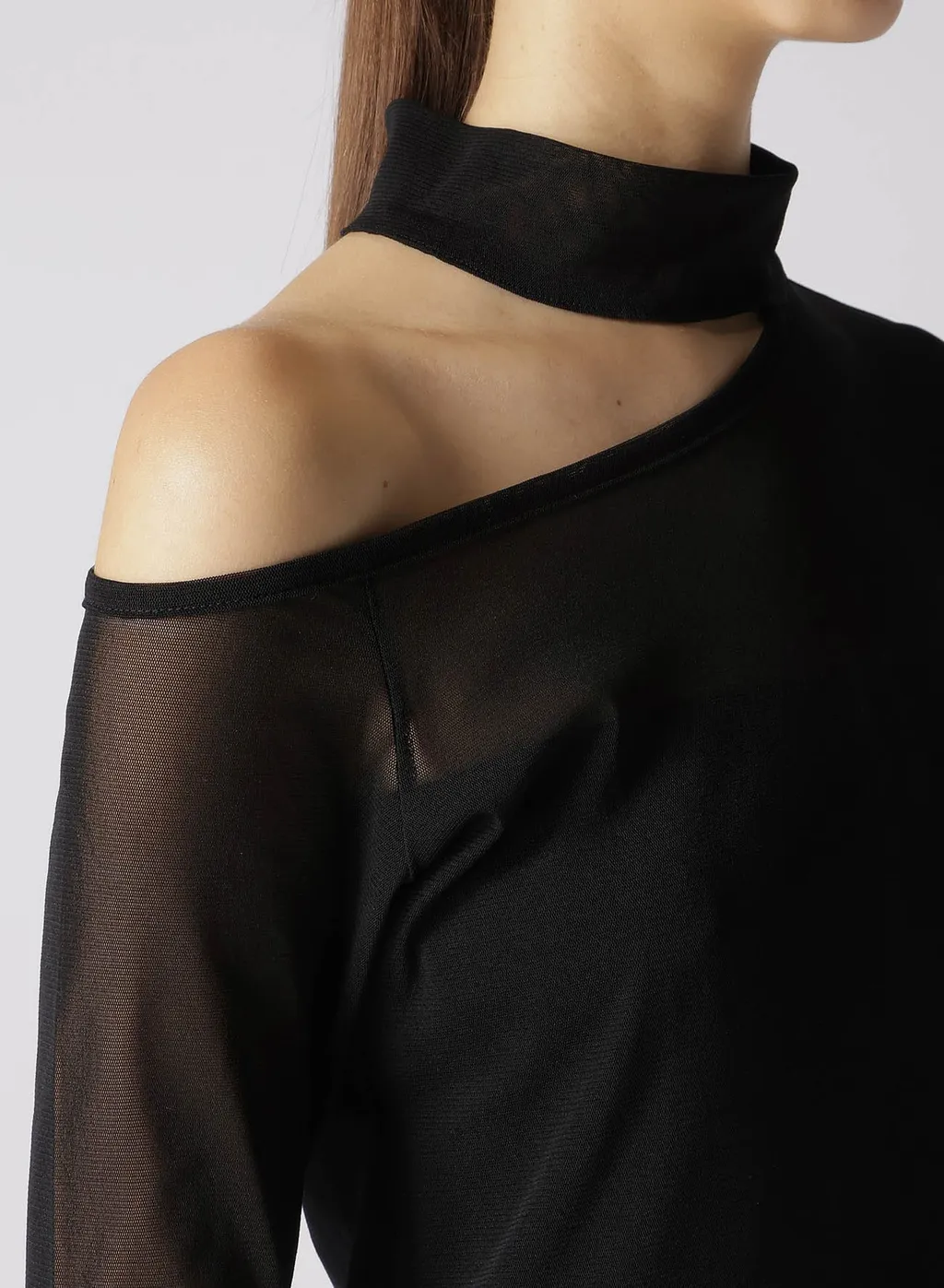 Tulle Open Shoulder Dress