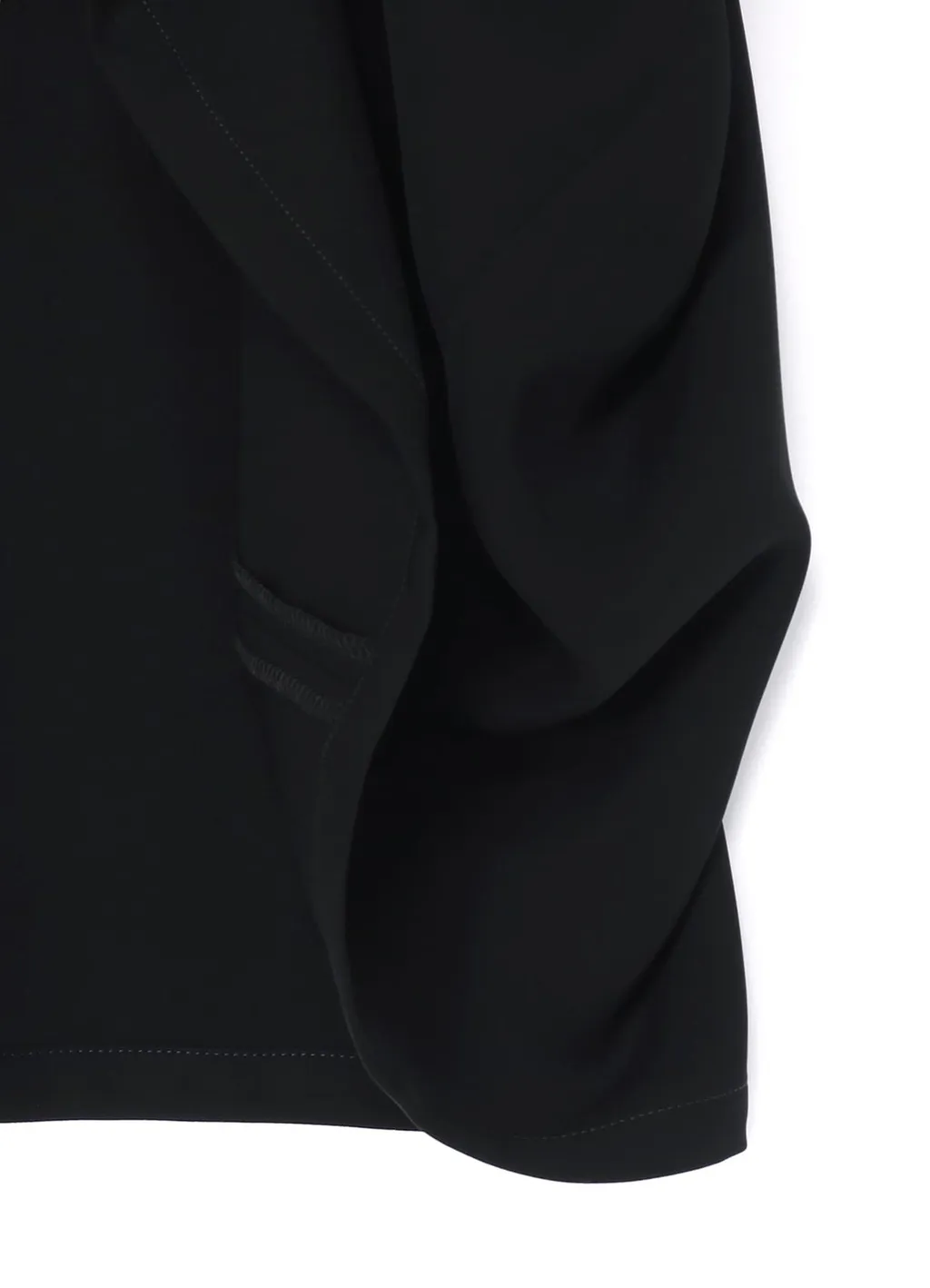 Double Satin Front Tuck Pullover