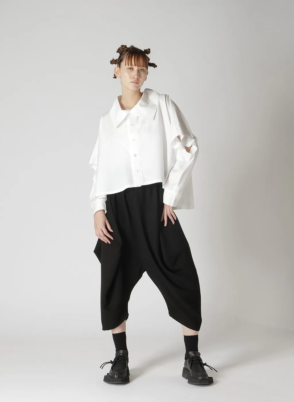 Double Satin Big Darts Pants