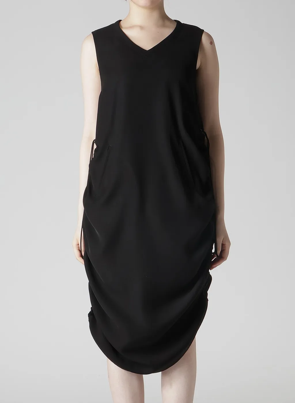 Double Satin Side Gathers Dress