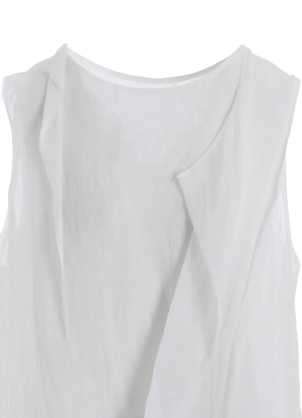 Ramie Lawn Double Front Drape Shirt