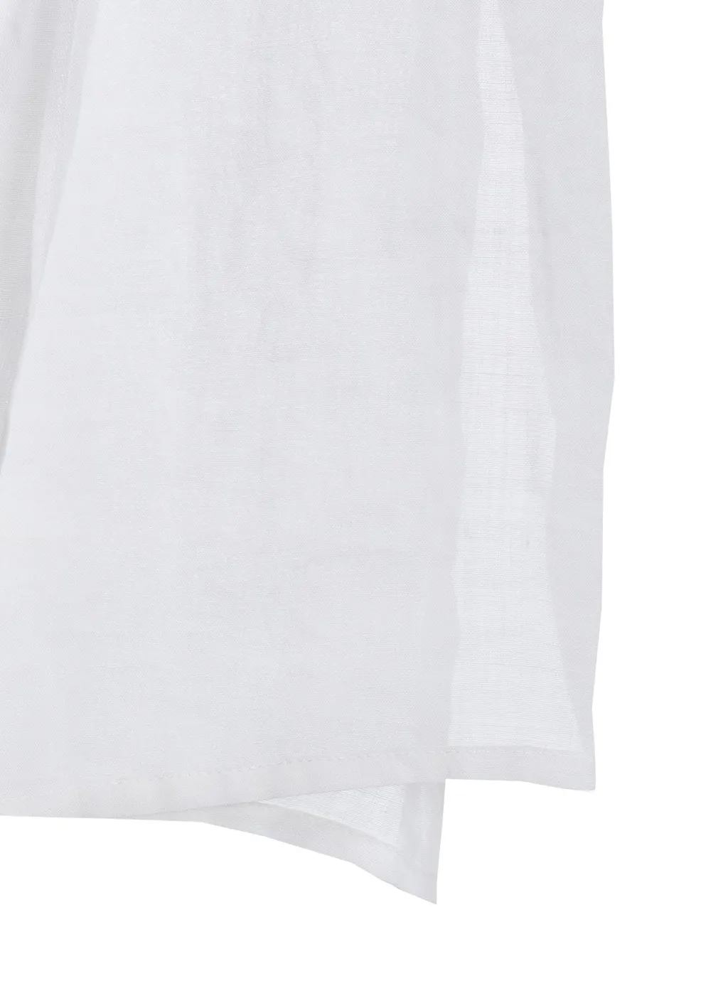 Ramie Lawn Double Front Drape Shirt