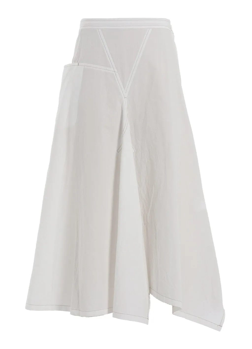 Cotton Linen Dump Asymmetric Skirt