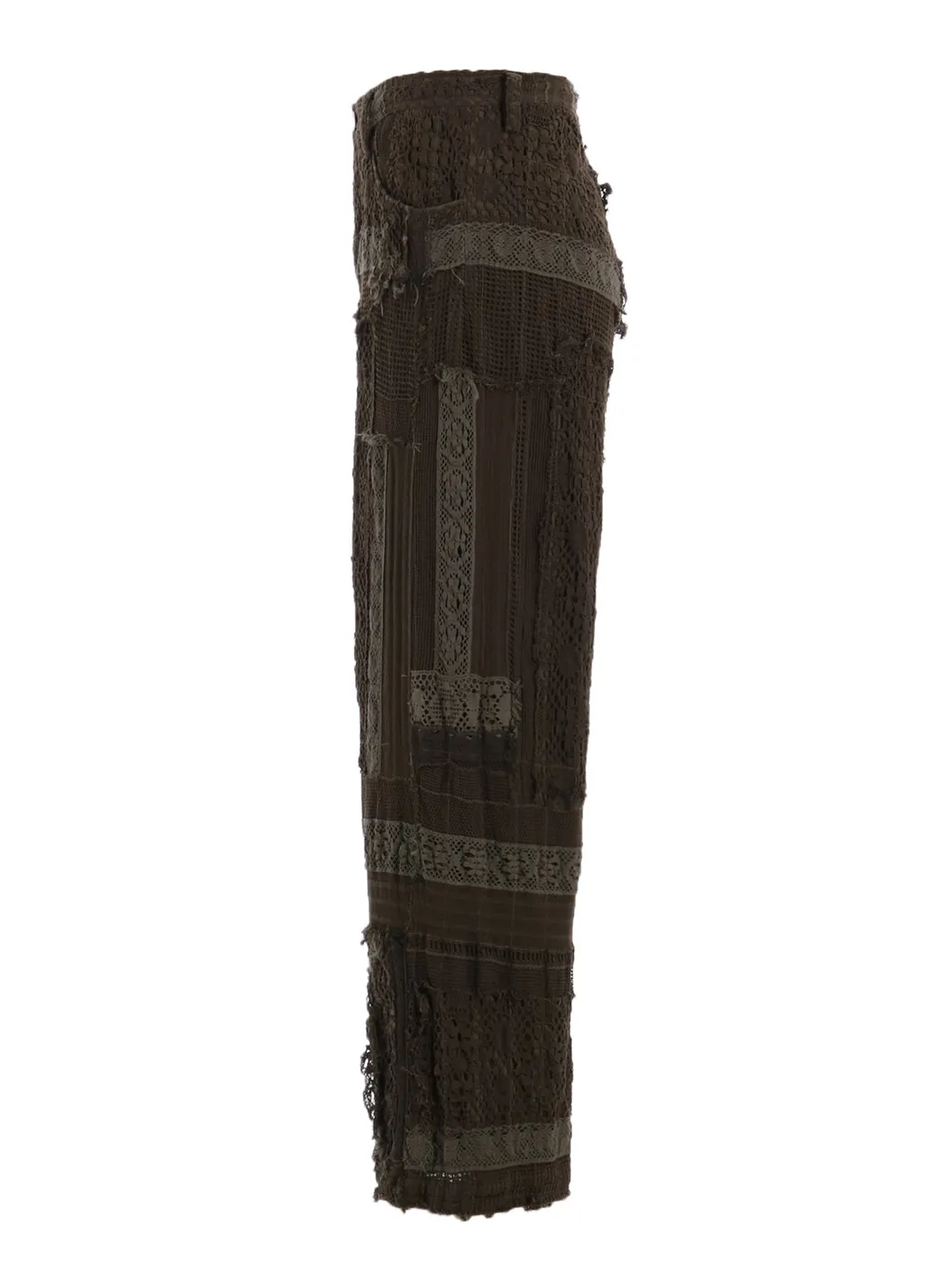 Lace Patchwork Strait Pants