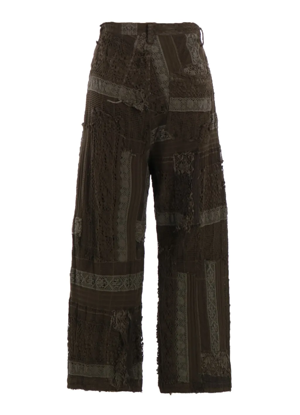Lace Patchwork Strait Pants